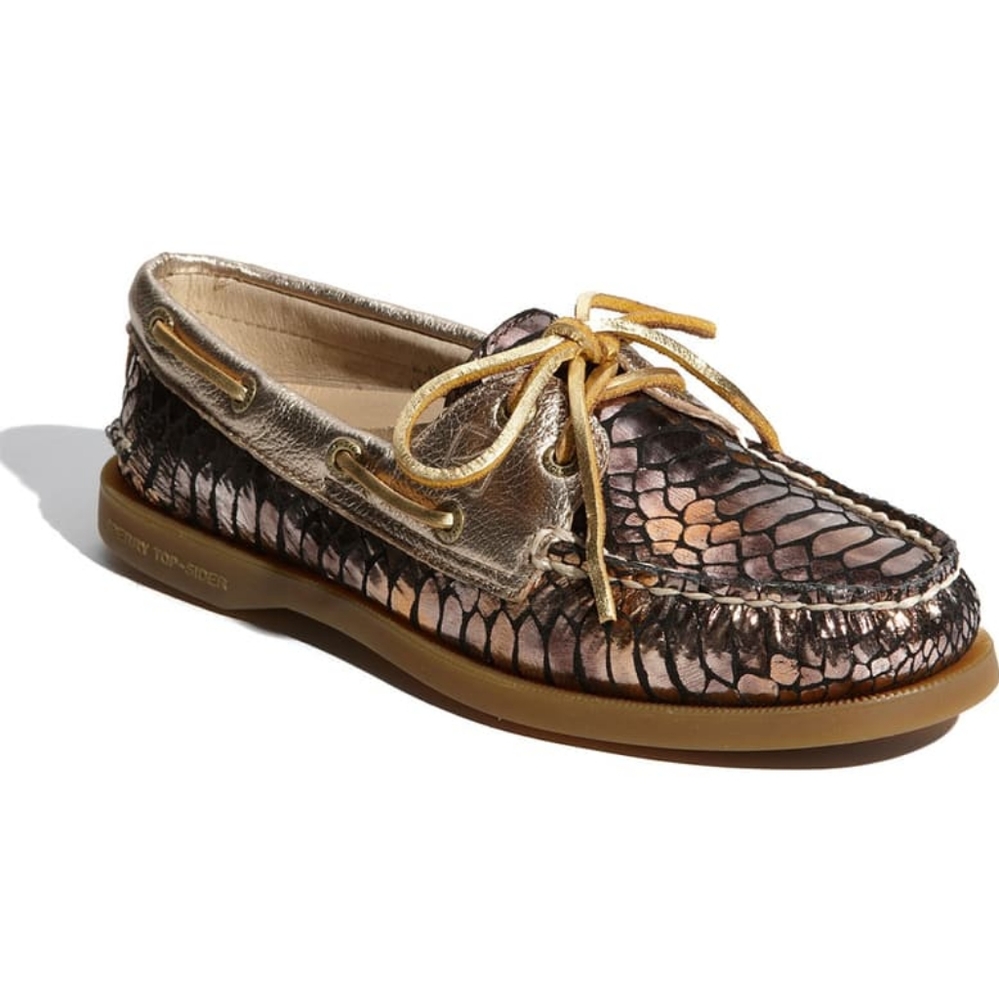 Metallic Sperry Shoes Sz. 8